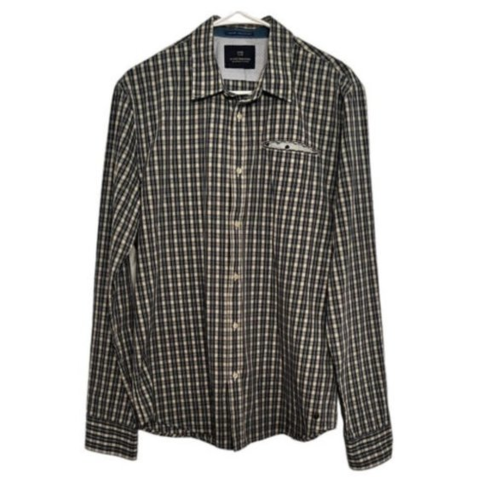 Scotch and Soda Denim Button Down Shirt Amsterdam Couture Size Large - Picture 1 of 5